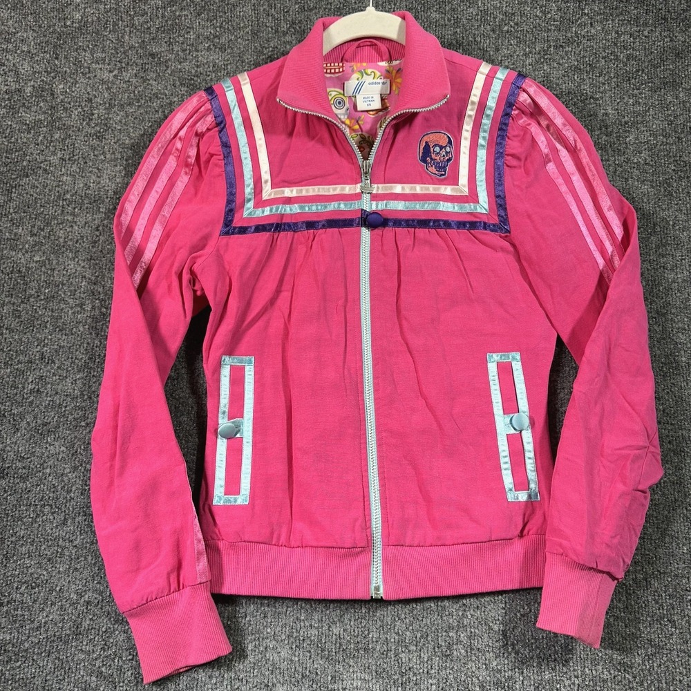 Adidas Day of The Dead Track Jacket Dia de Los Muertos Skulls Soccer Futbol Y2K‎